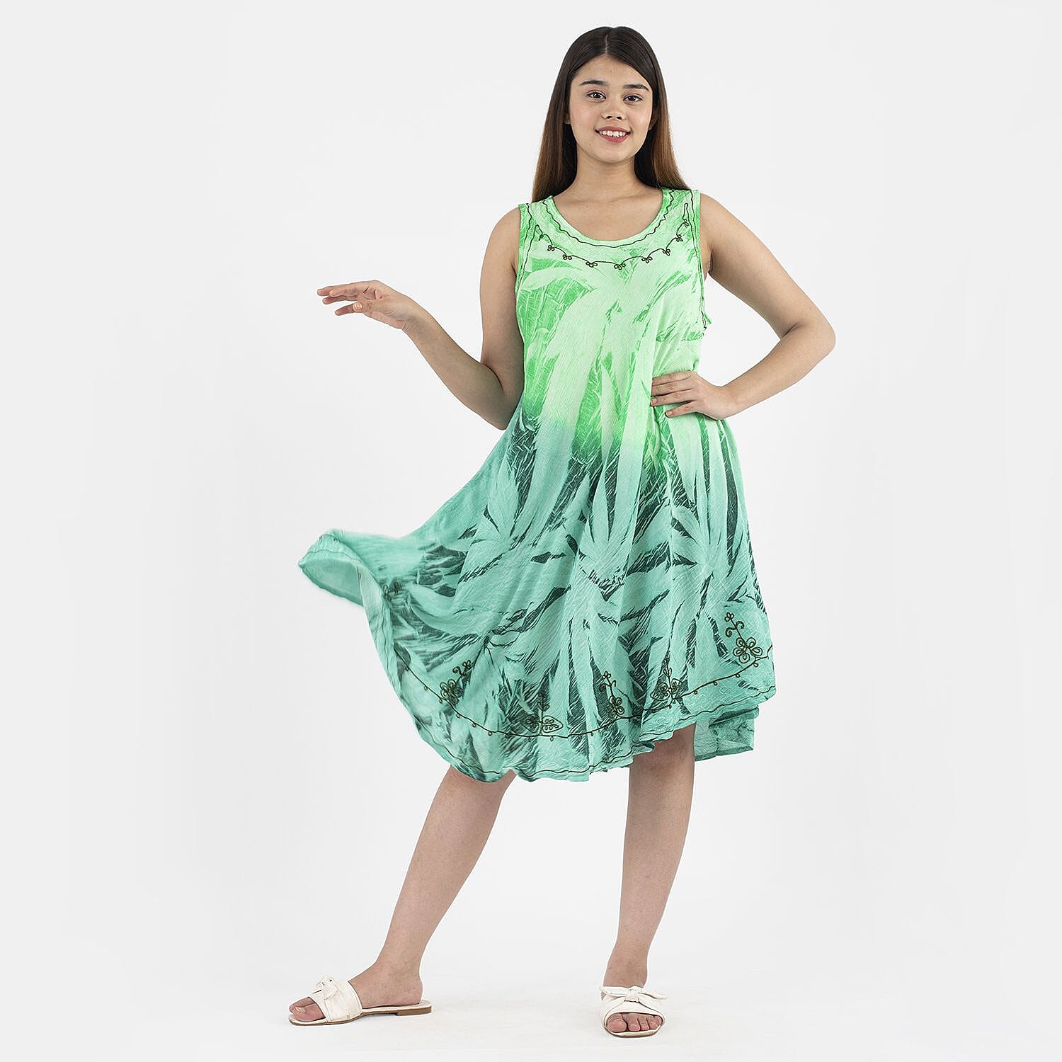 Tamsy Tie-Dye Umbrella Dress