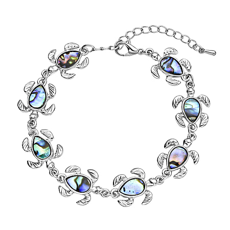 Abalone Shell Tortoise Link Bracelet (Size - 7.5 With 2 Inch Extender ...