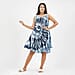 Tamsy Viscose Block Dress - Blue