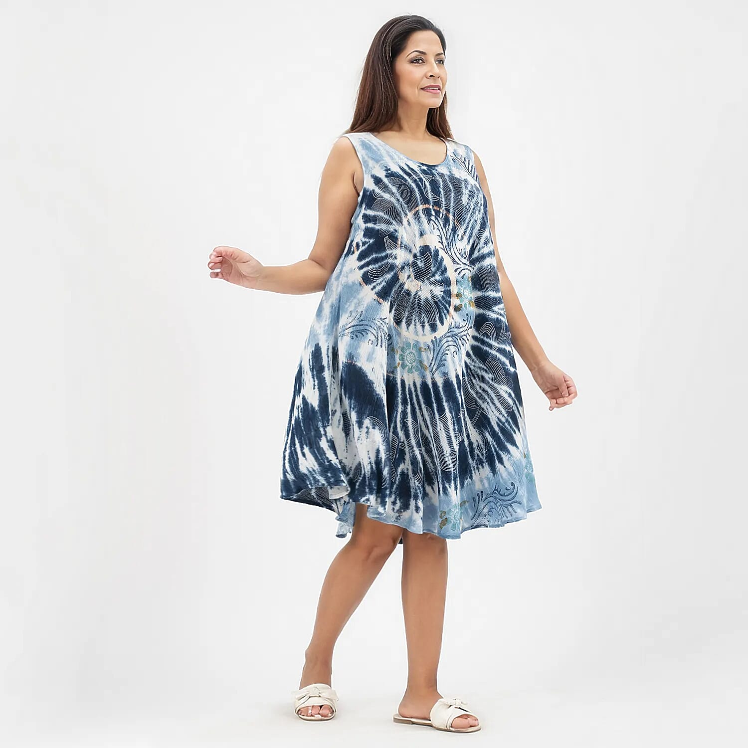 Tamsy Tie-Dye Umbrella Dress