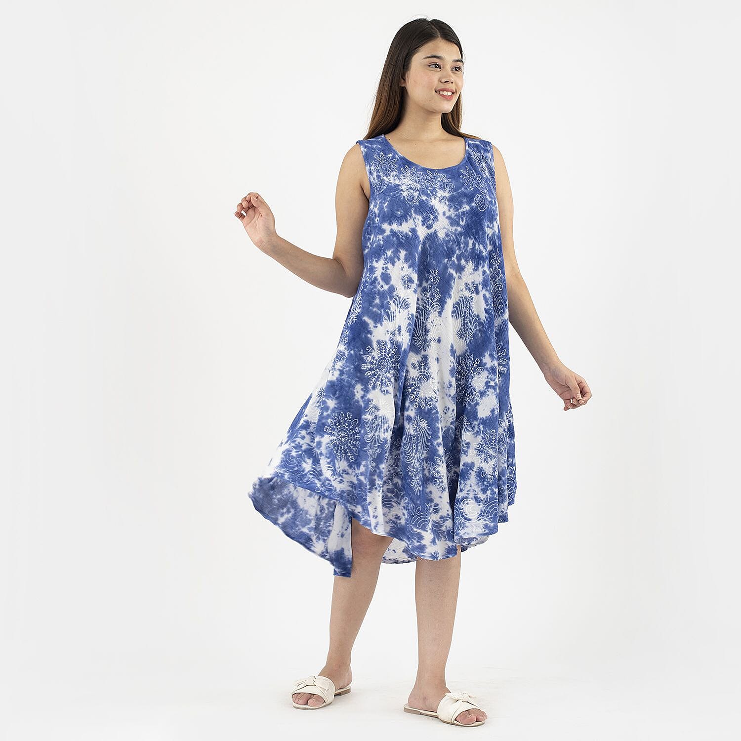 Tamsy Tie-Dye Umbrella Dress