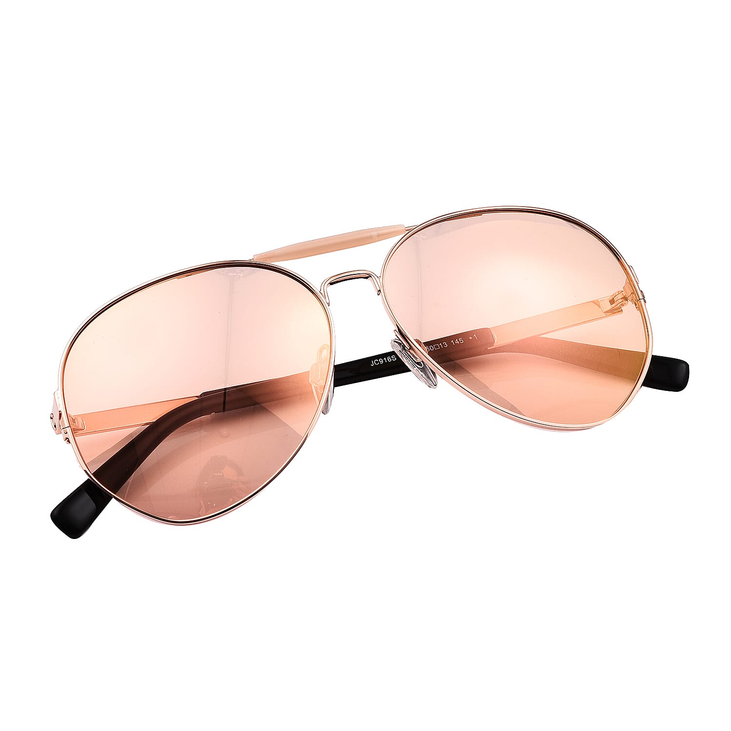 JUST CAVALLI Unisex Gold Aviator Sunglasses - Pink