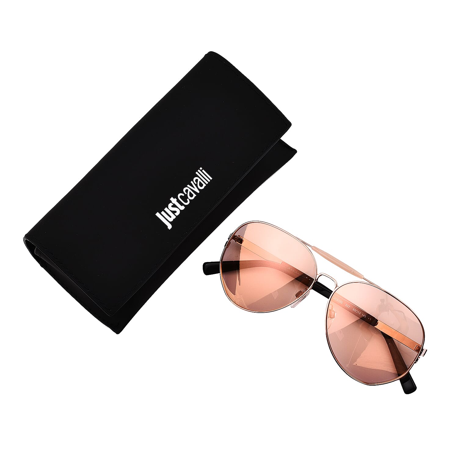 JUST CAVALLI Unisex Gold Aviator Sunglasses - Pink