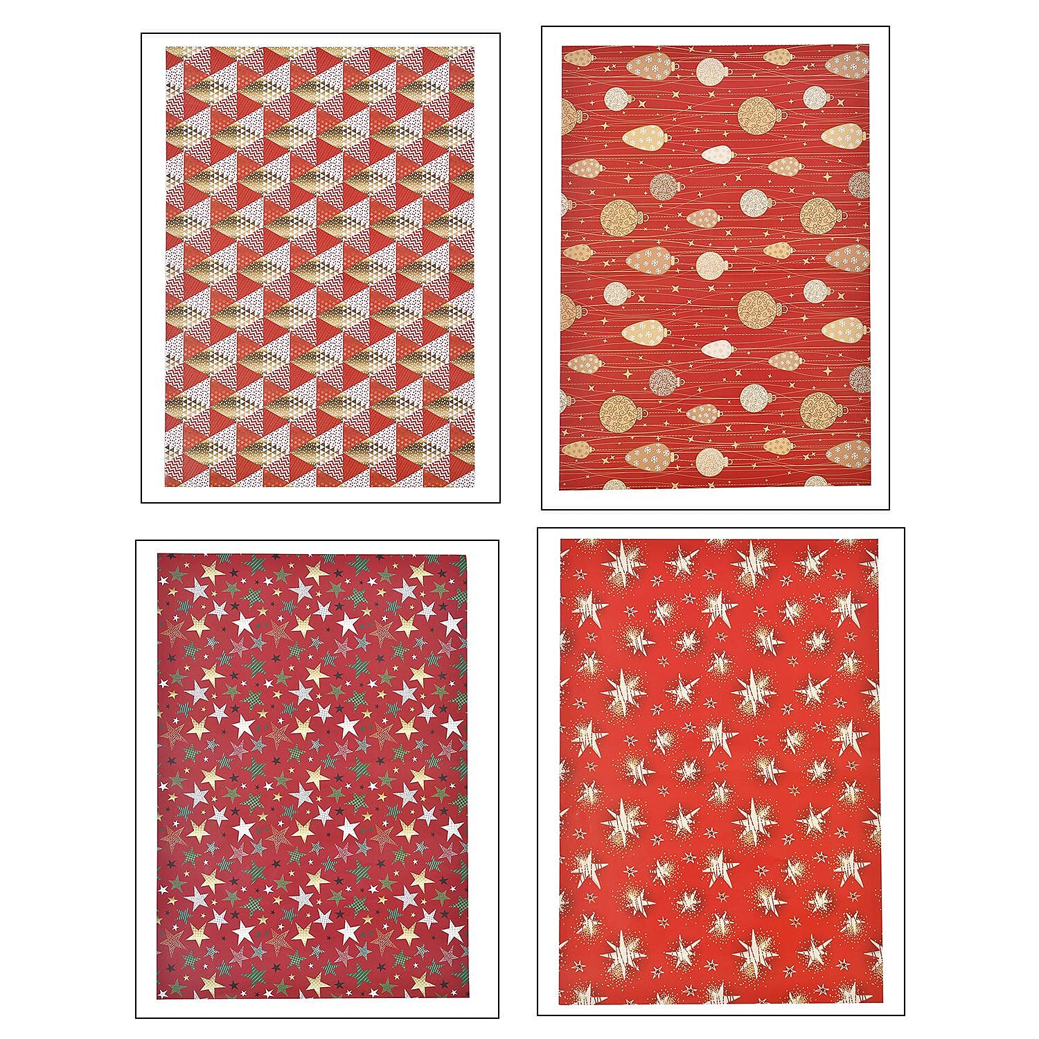 Christmas Ornament (Size 51x74x1 ) - Red & Gold