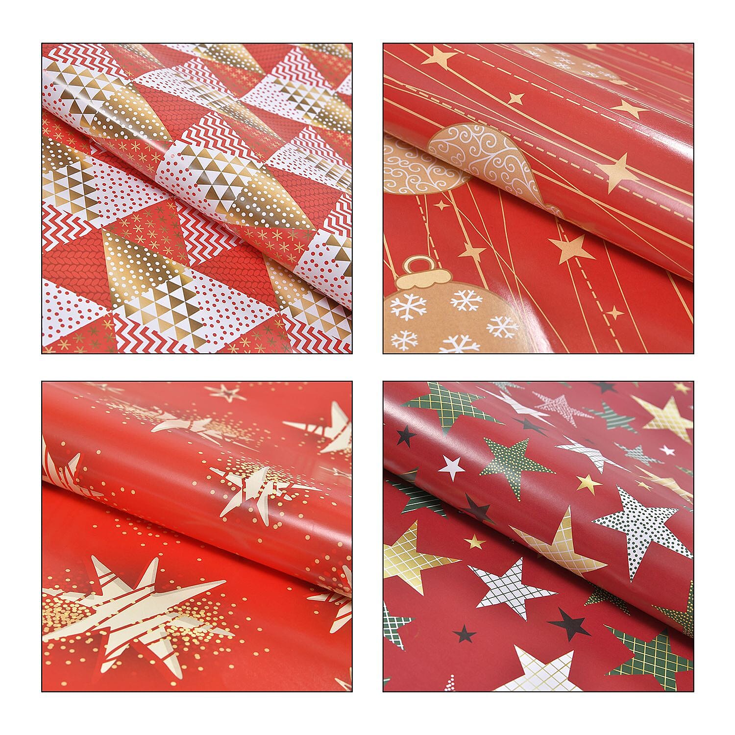 Christmas Ornament (Size 51x74x1 ) - Red & Gold