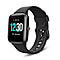 LETSCOM Smart Watch (Inclu.GPS Tracking, Fitness Track, Heart Rate Monitor & Music Control) with Black Colour Strap