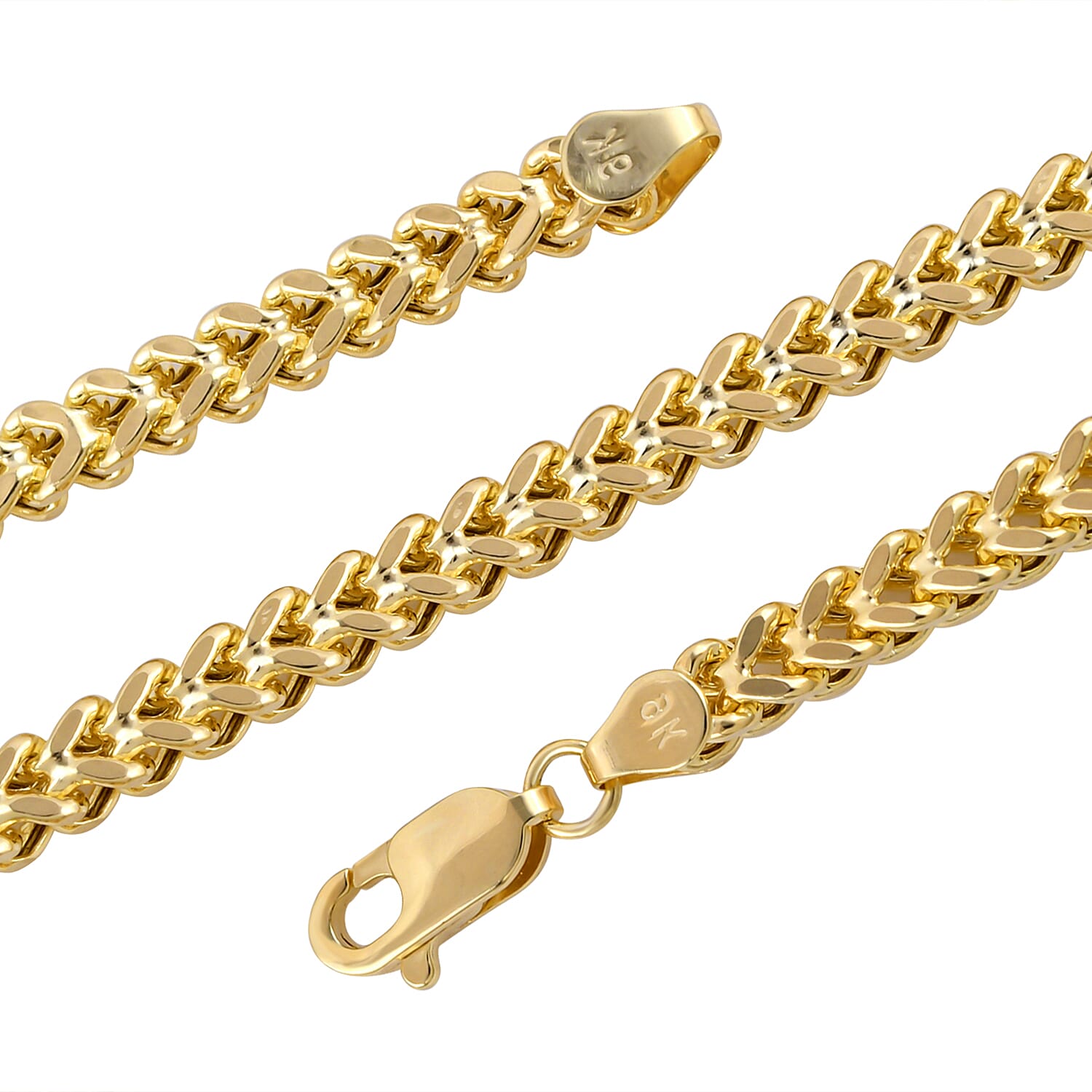 One Time Close Out Deal - 9K Yellow Gold Franco Necklace (Size - 20), Gold Wt. 13.10 Gms