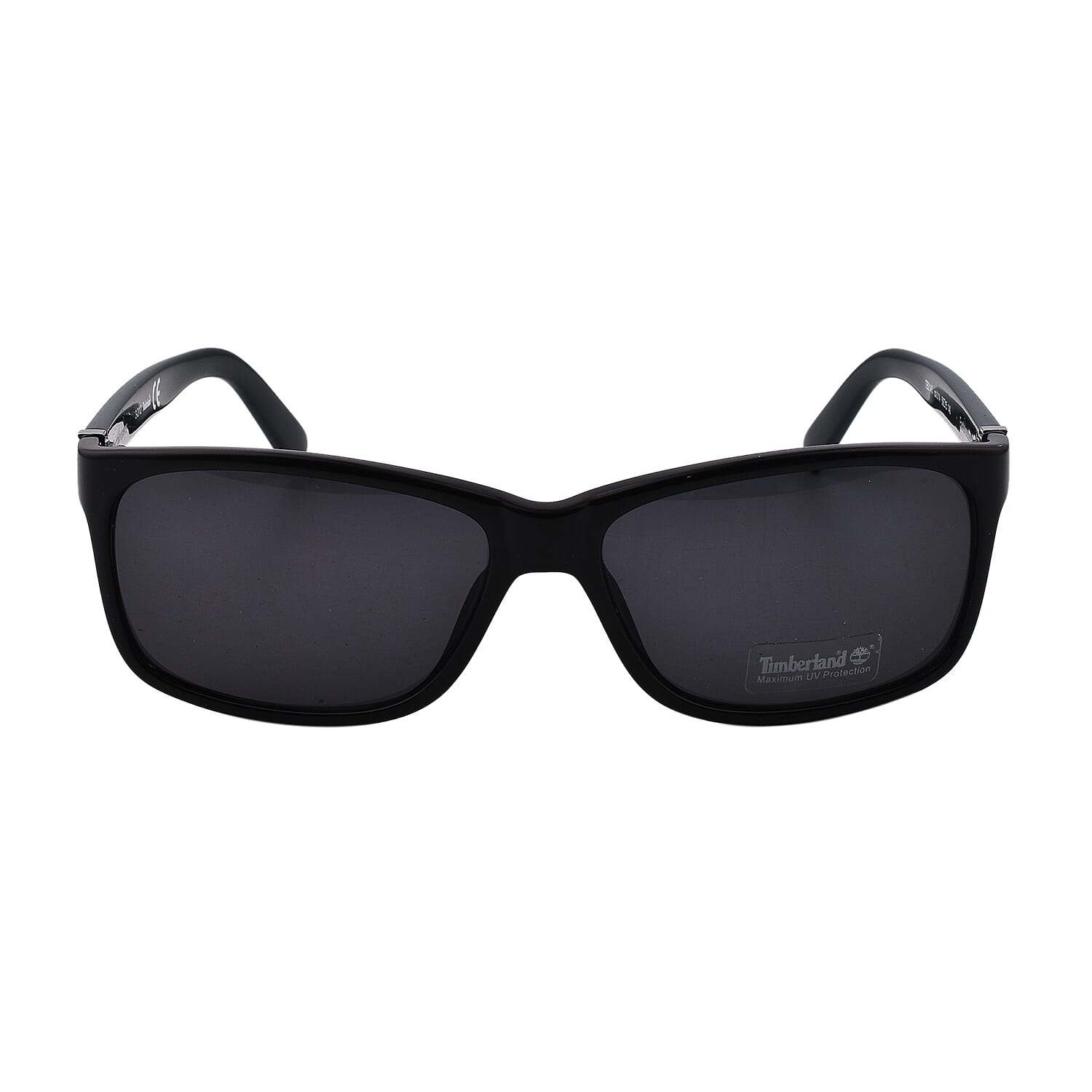 TLV  - TIMBERLAND Unisex Black Wayfarer with Grey Lenses & Metal Stud Temples