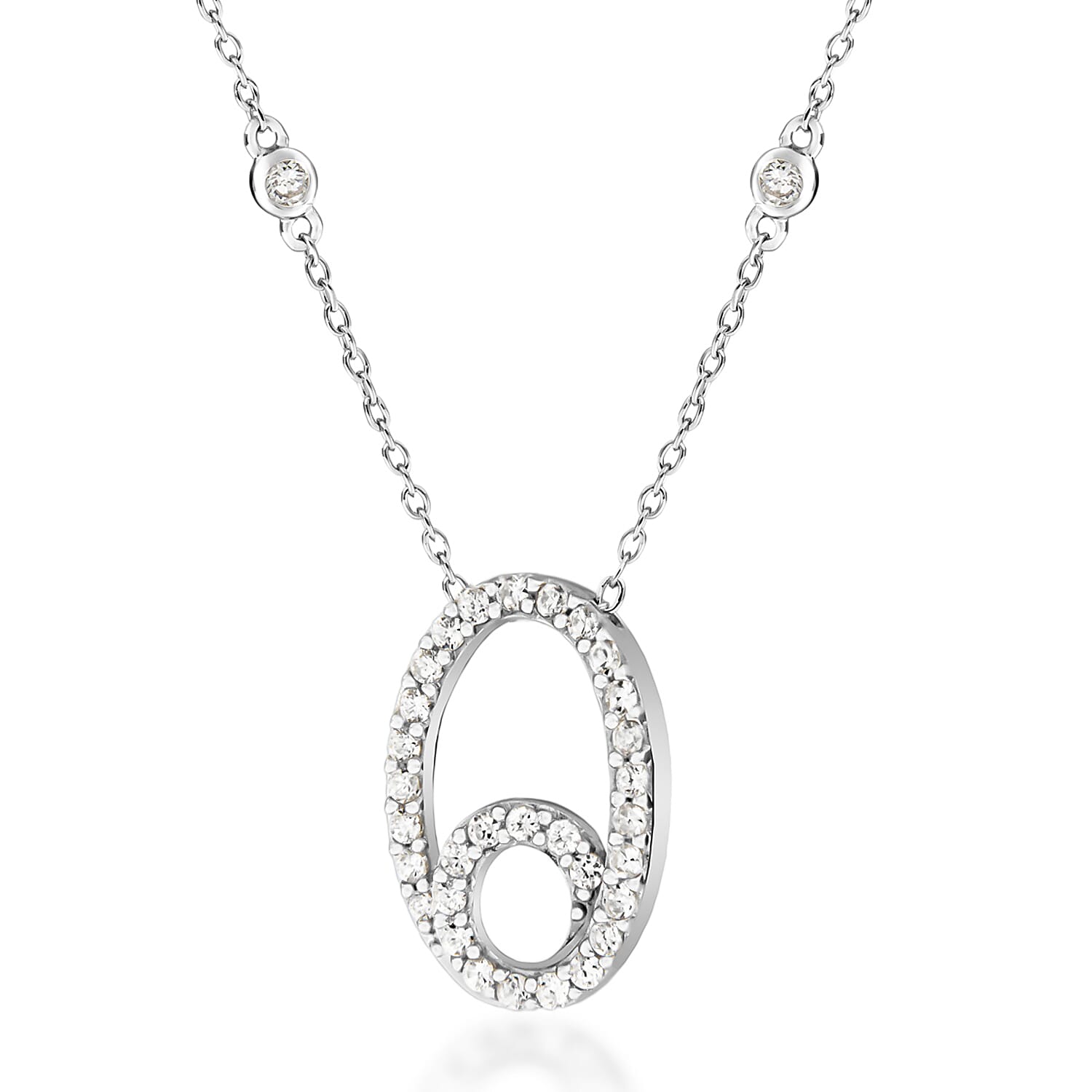 Sterling silver hot sale cz chain