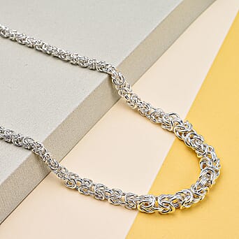 https://tjcuk.sirv.com/Products/89/2/8928812/Sterling-Silver-3.5mm-6mm-Graduated-Byzantine-Chain-Necklace-18-Inch_8928812_1.jpg?w=342&h=342