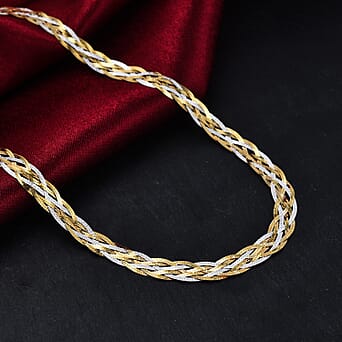 https://tjcuk.sirv.com/Products/89/2/8928827/Sterling-Silver-Rhodium-and-Yellow-Gold-Plated-Herringbone-Necklace-17_8928827_1.jpg?w=342&h=342