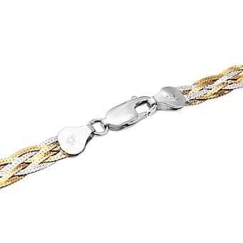 https://tjcuk.sirv.com/Products/89/2/8928827/Sterling-Silver-Rhodium-and-Yellow-Gold-Plated-Herringbone-Necklace-17_8928827_2.jpg?w=342&h=342