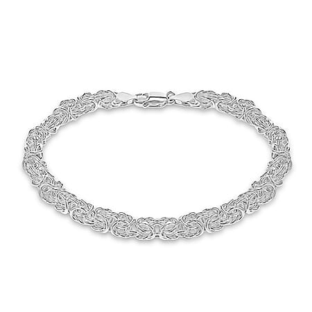 High Finish Sterling Silver 5.5mm Byzantine Bracelet 8 Inch