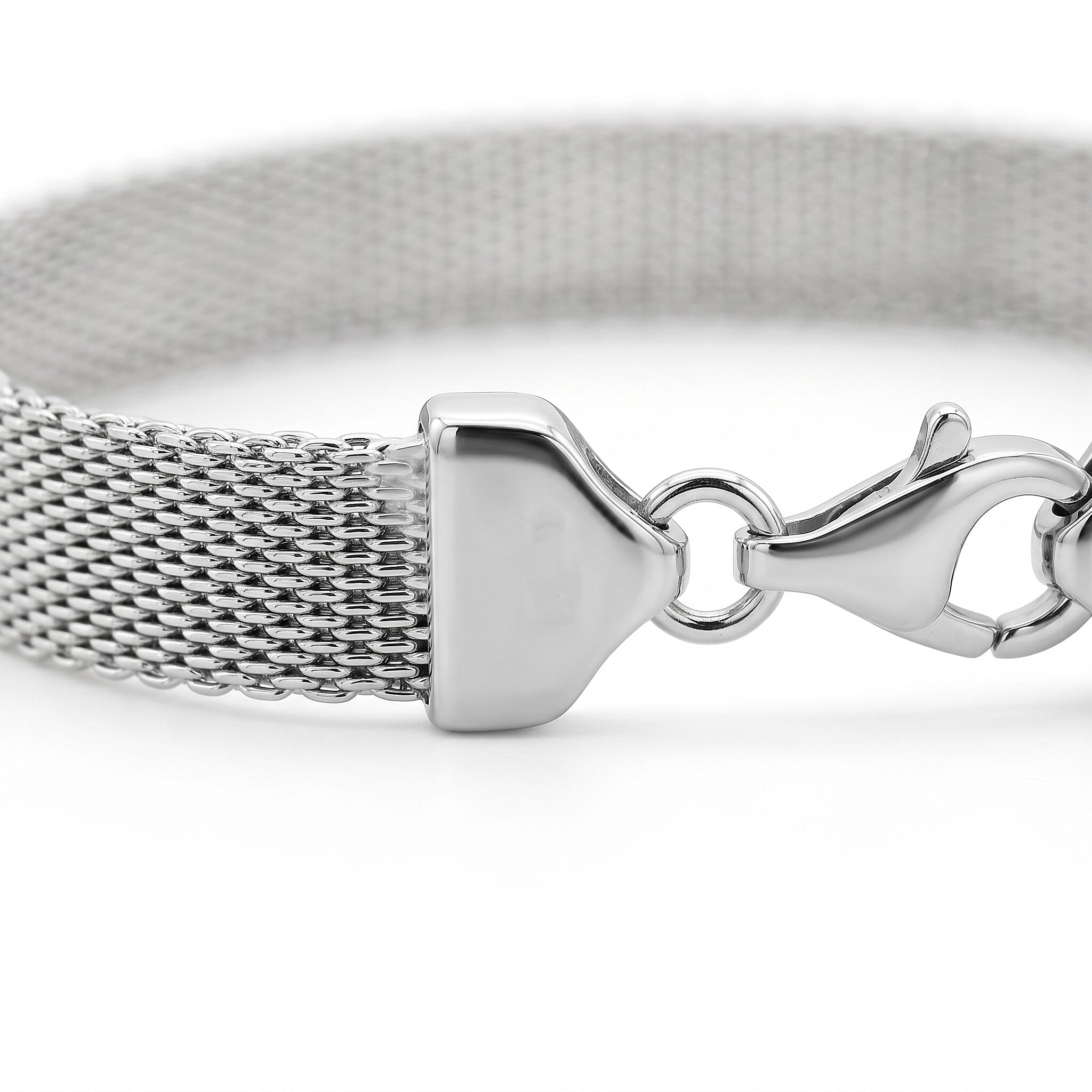 Sterling Silver 7.5mm Diamond Cut and Plain Reversible Bracelet 7.5 Inch