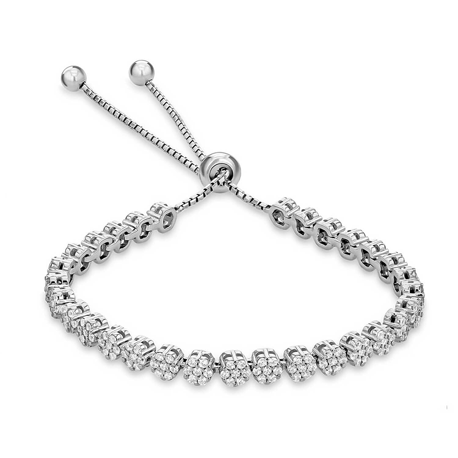 Sterling silver hot sale tennis bracelet