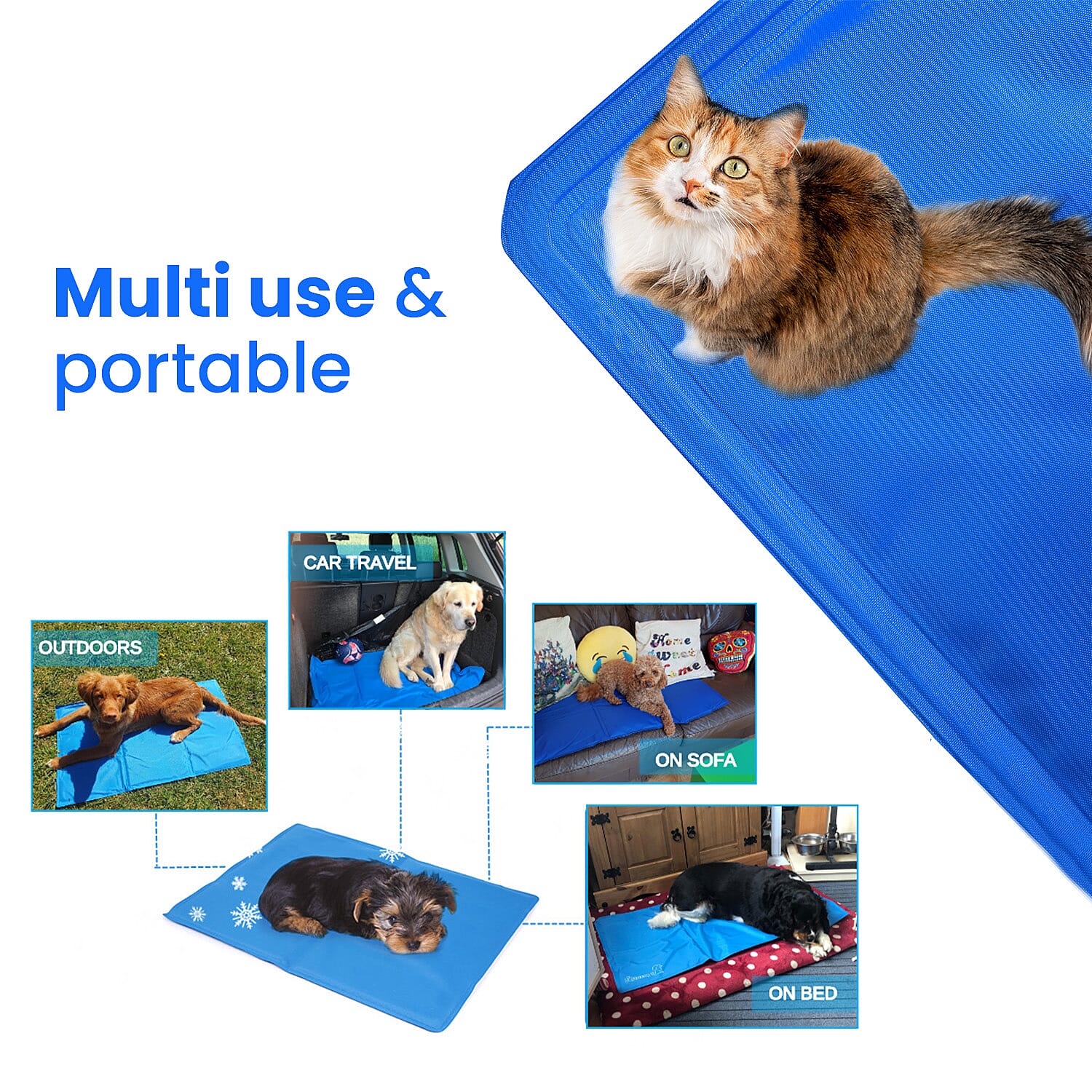 Homesmart -Summer Cooling Pad (Size 90x50 Cm)