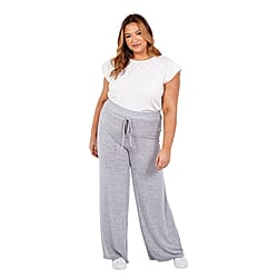 NOVA OF LONDON London Curve Wide Leg Trouser - Grey