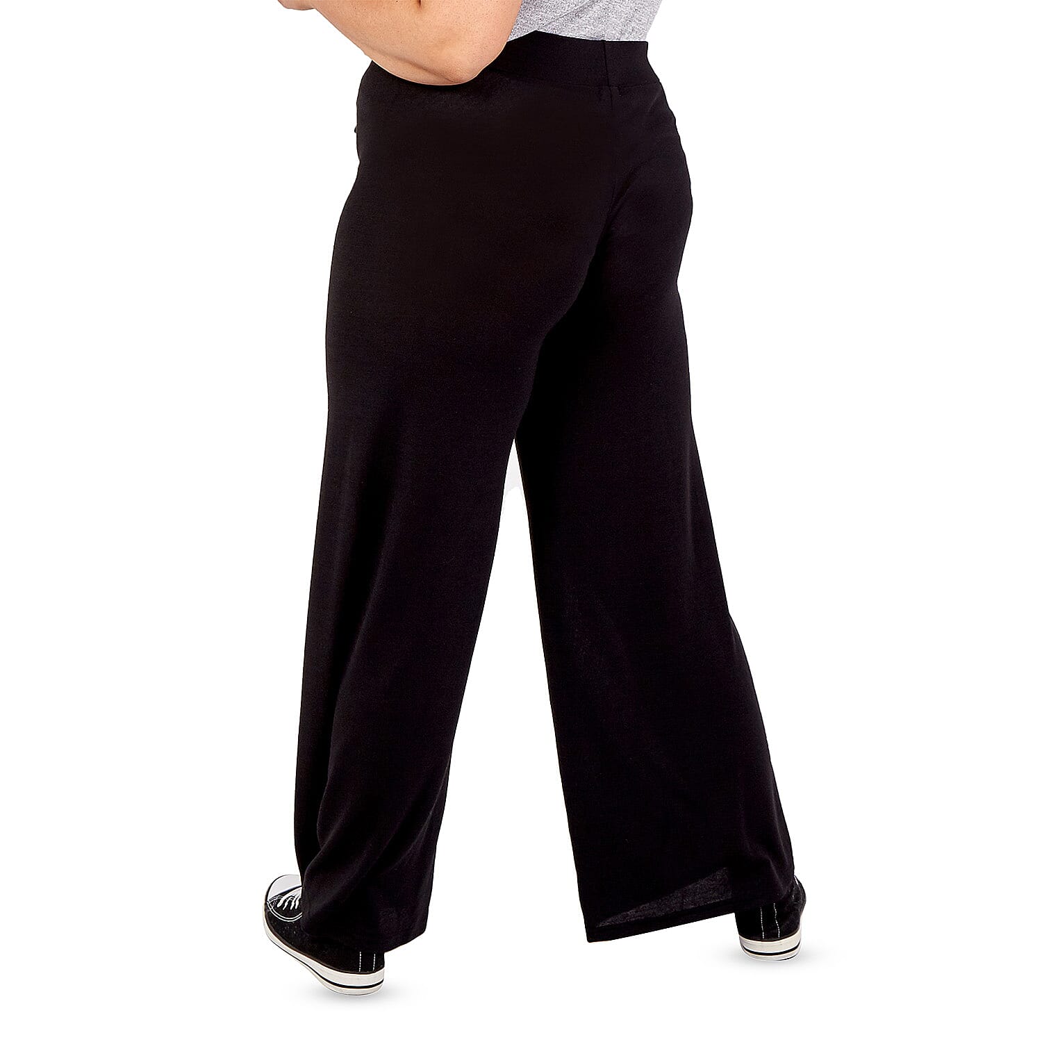 NOVA OF LONDON London Curve Wide Leg Trouser - Grey