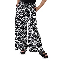 NOVA OF LONDON Curve Wide Leg Palazzo Trouser - Black