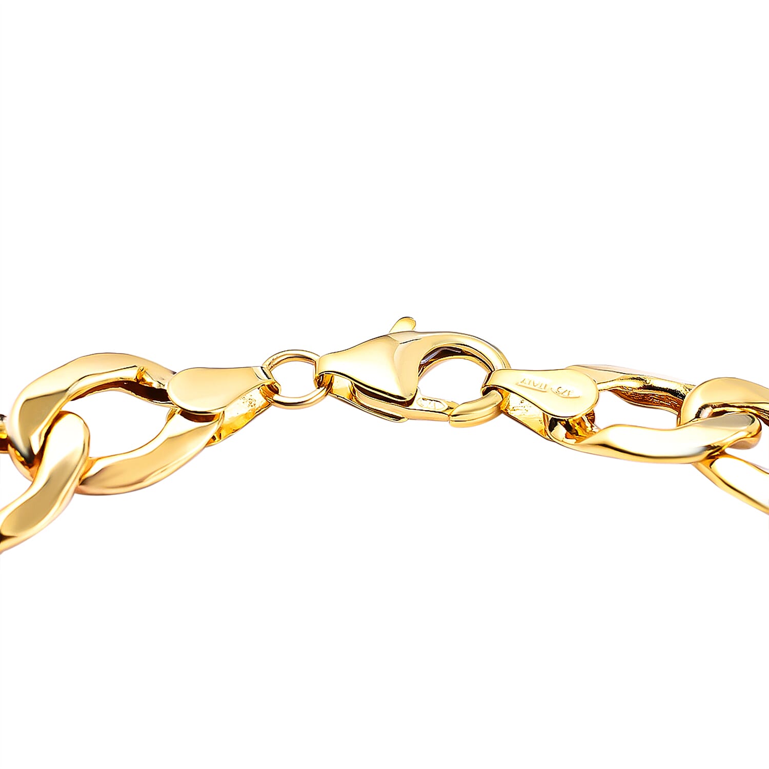 9K Yellow Gold Curb Bracelet (Size - 7.5) with Lobster Clasp, Gold Wt. 6.25 Gms