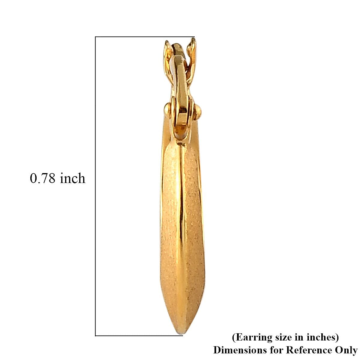 18K Yellow Gold Hoop Earrings (With Clasp)