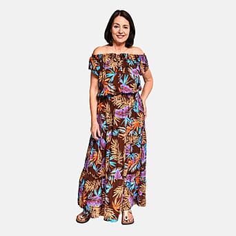 https://tjcuk.sirv.com/Products/89/3/8933073/Tamsy-Floral-Pattern-Off-Shoulder-Maxi-Dress-Brown_8933073.jpg?w=342&h=342