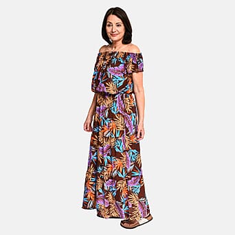 https://tjcuk.sirv.com/Products/89/3/8933073/Tamsy-Floral-Pattern-Off-Shoulder-Maxi-Dress-Brown_8933073_2.jpg?w=342&h=342