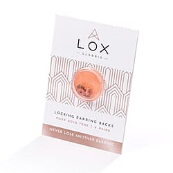 Connoisseurs LOX Secure Earring Backs Set of 10 Pcs Push Set in Silver, Gold & Rose Gold Tone