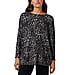 Nova of London Zebra Pattern Batwing Full Sleeves Top - Black & Ivory