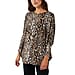 Nova of London Zebra Pattern Batwing Full Sleeves Top - Black & Ivory