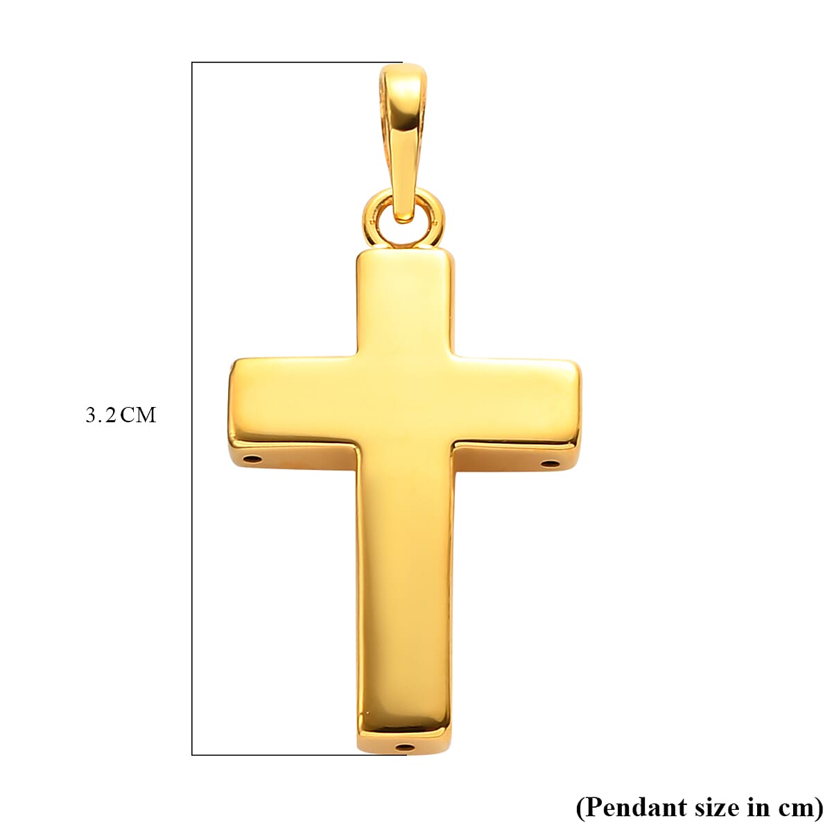 22K Yellow Gold Cross Pendant