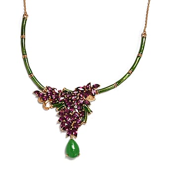 https://tjcuk.sirv.com/Products/89/3/8934789/GP-Rhodolite-Garnet-and-Multi-Gemstones-With-Enamelled-Necklace-in-Ver_8934789.jpg?w=342&h=342