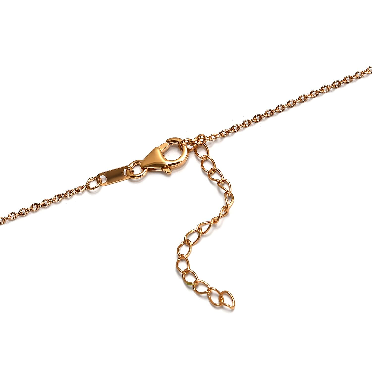 GP Italian Garden Collection - Rhodolite Garnet and Multi Gemstone With Enamelled Necklace (Size - 18 With 2 Inch Extender ) in 18K Vermeil YG Overlay Sterling Silver 18.72 Ct, Silver Wt. 18.70 Gms