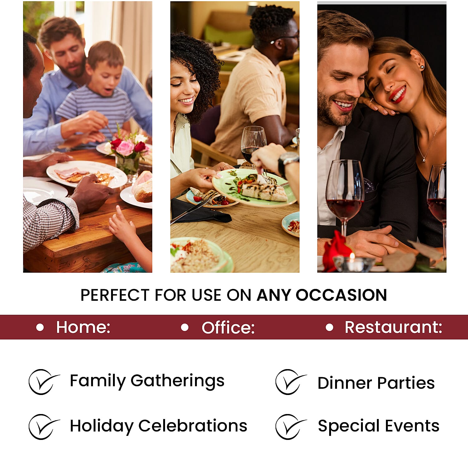 Set of 12 - Cutlery Holder, Placemats and Coaster