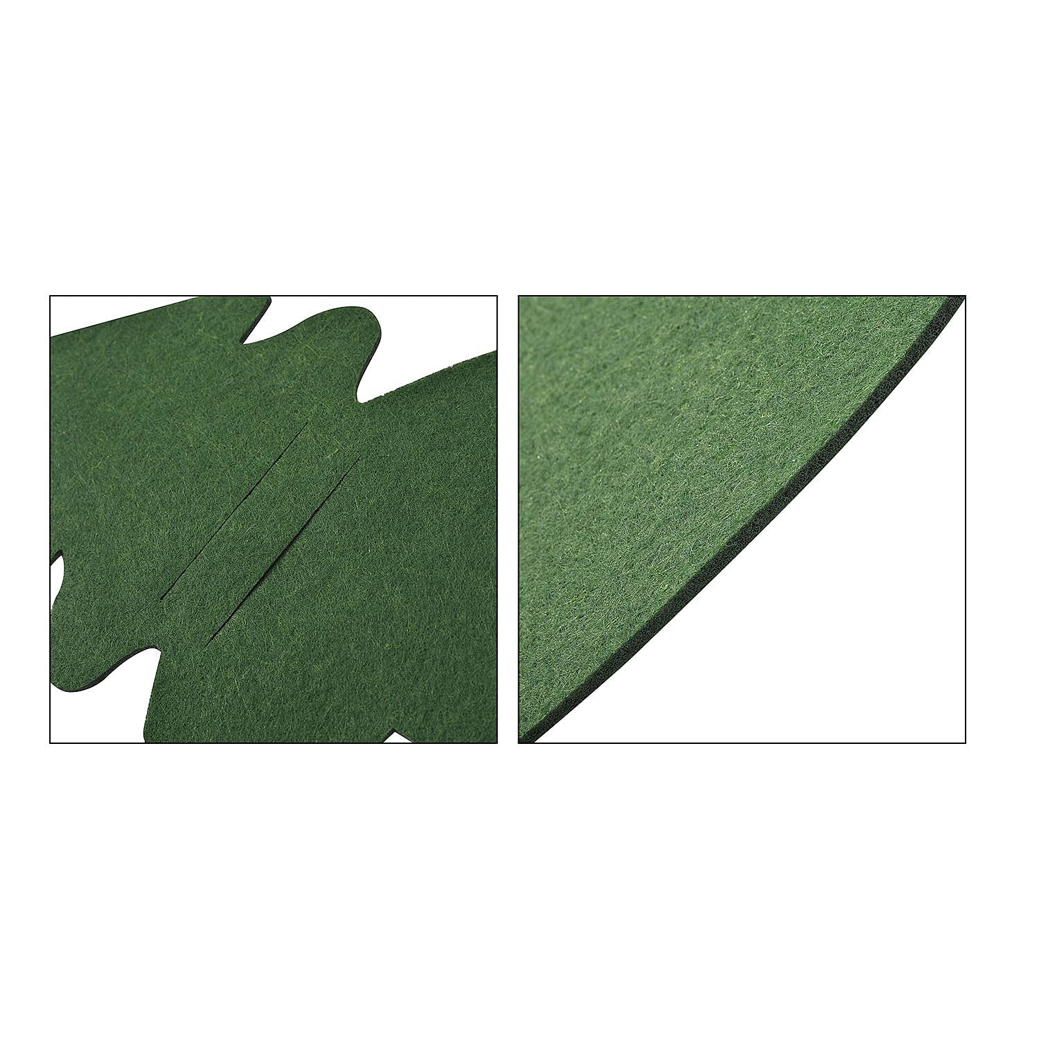 Set of 12 - Cutlery Holder, Placemats and Coaster - Green