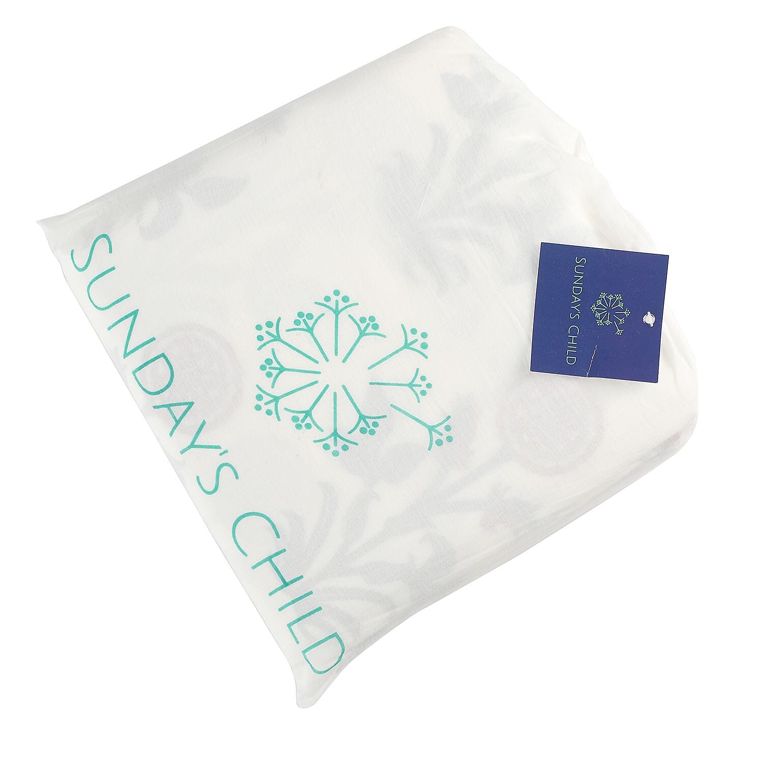 Cotton Muslin Block printed dohar 3 layered Colour Turquoise & red