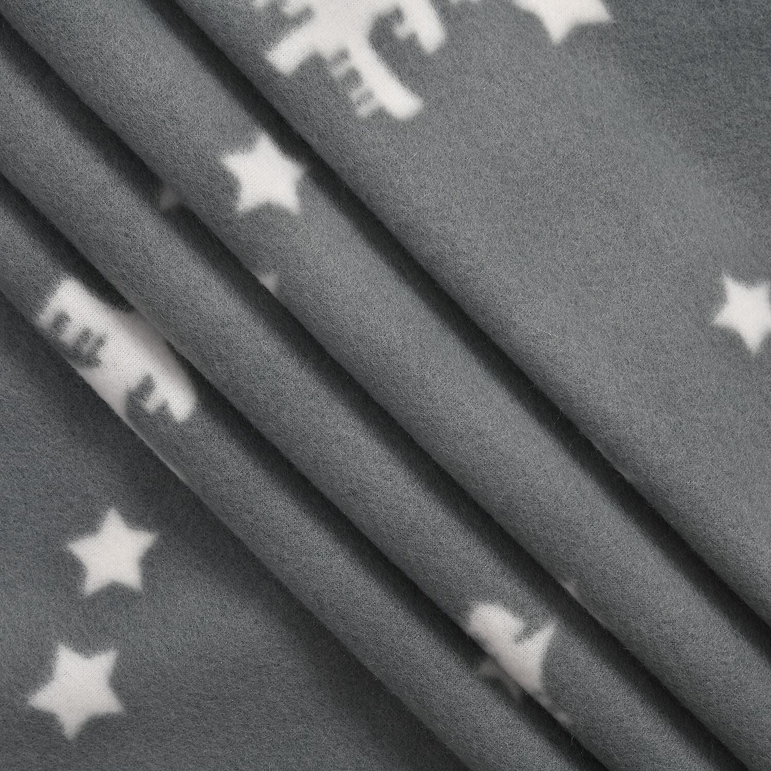 Soft Christmas Tree Pattern Fleece Blanket (Size 170x130 Cm) - Grey