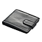 Genuine Leather RFID Protected Bi-Fold Mens Wallet - Black