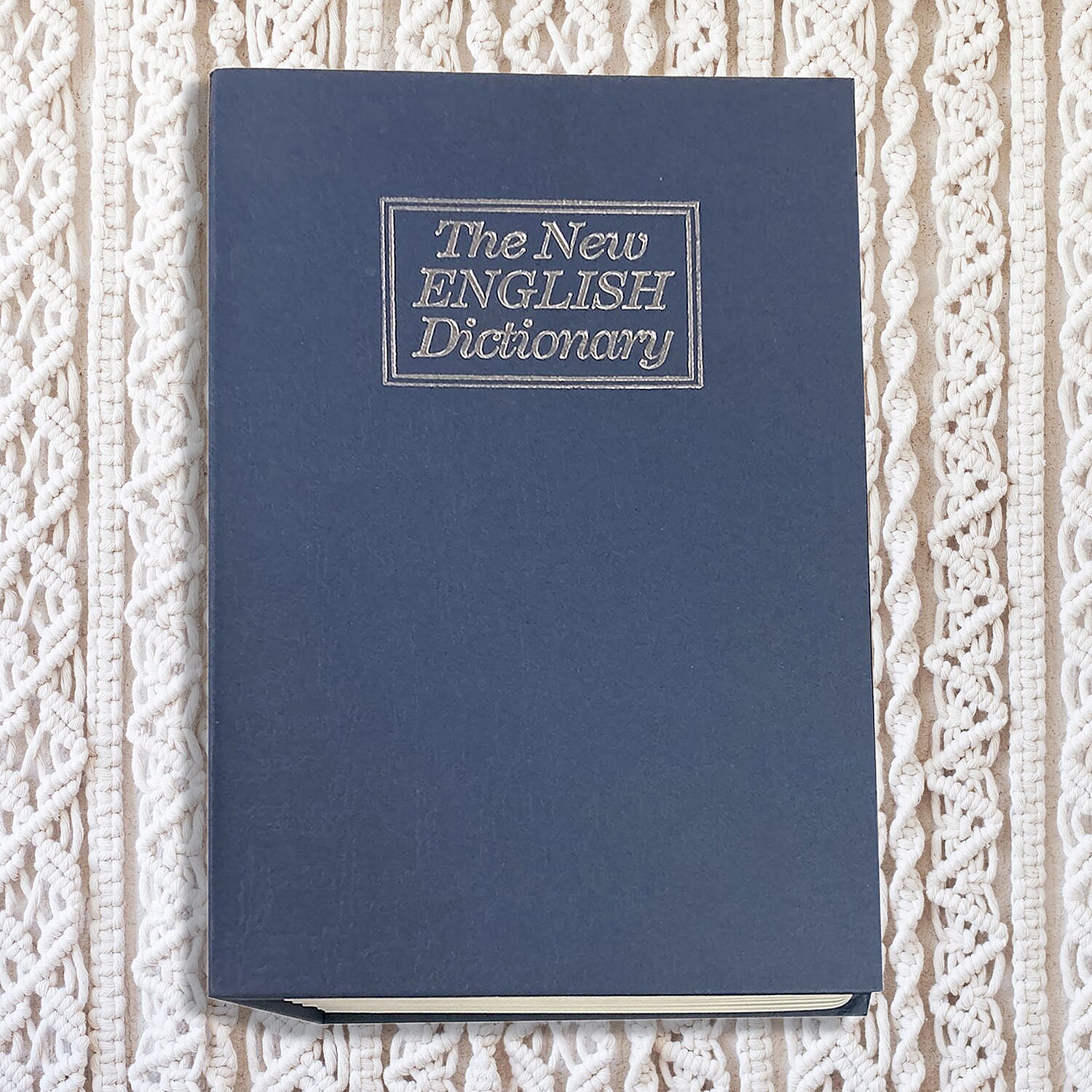 Dictionary Diversion Secret Hidden Book Safe with Key Lock (Size 18x11x5 Cm) - Blue