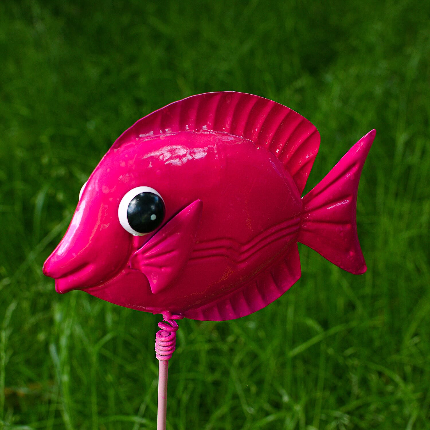 Pack of 6 - Decorative Fish Garden Stake (Size 78x8x8 Cm) - Multi
