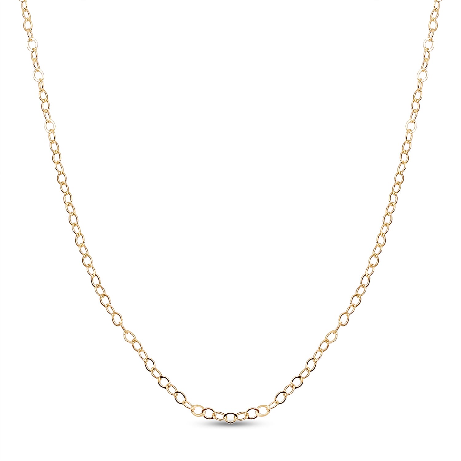 Close Out Deal- 9K Yellow Gold Rolo Chain (Size - 18) with Spring Clasp