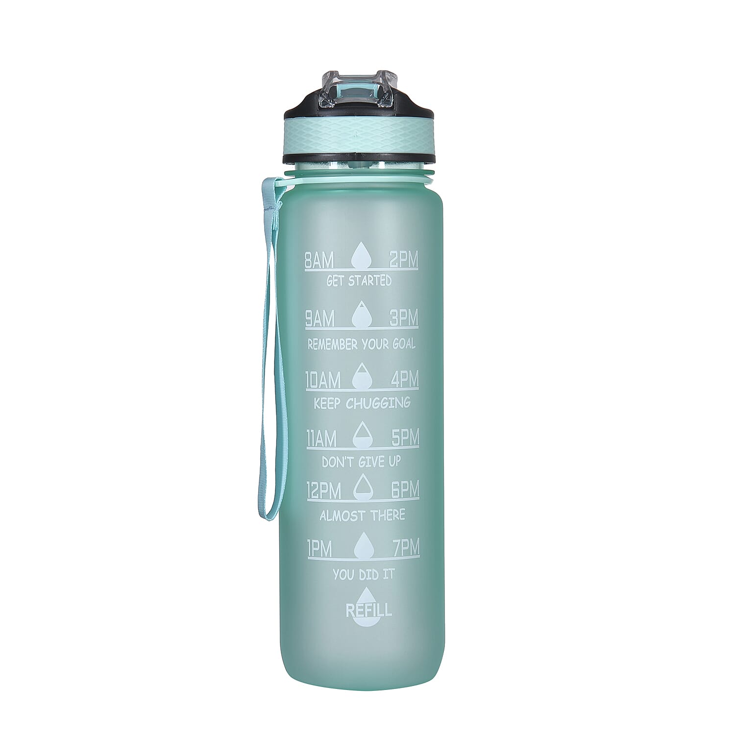 Soul Smart Water Bottle (Size 28x7 Cm) - Green & Black