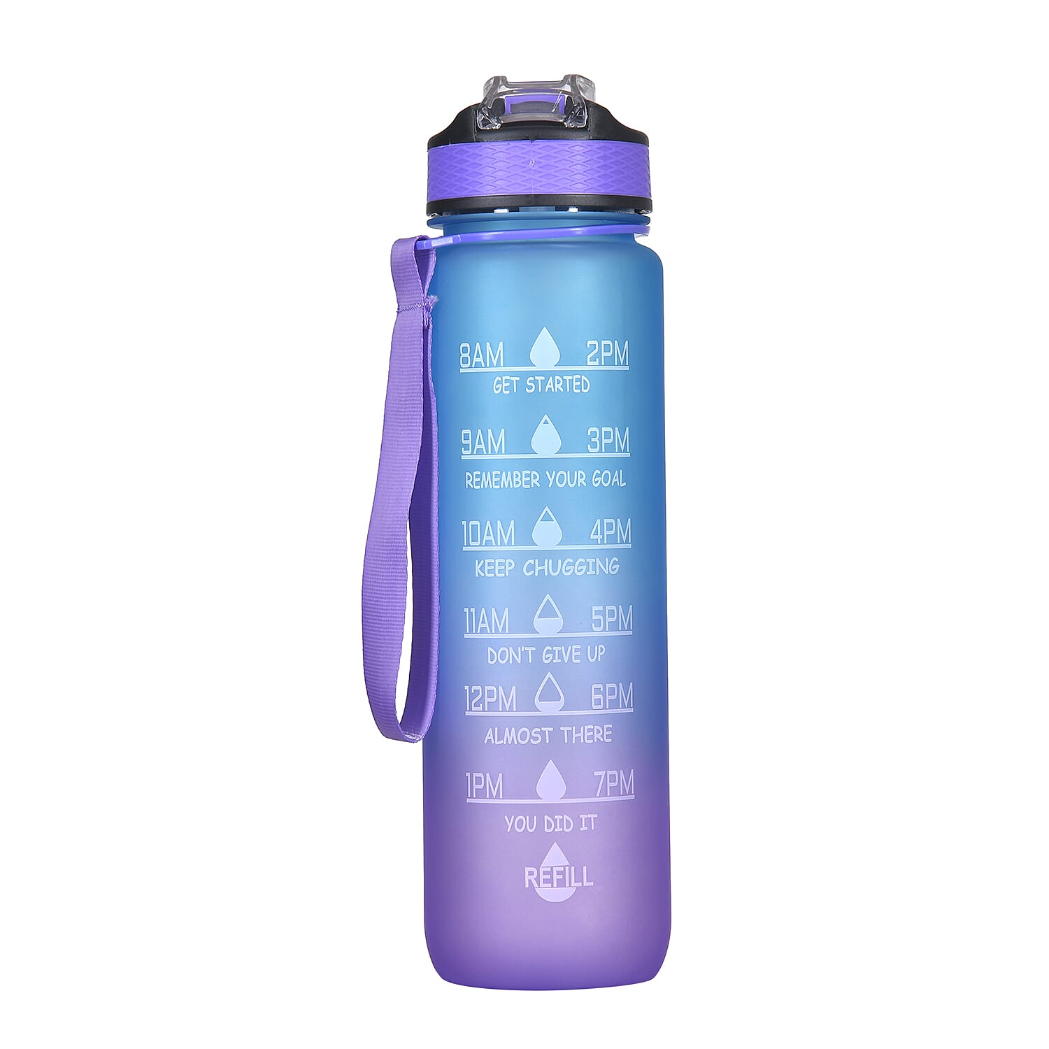 Soul Smart Water Bottle (Size 28x7 Cm) - Purple & Pink