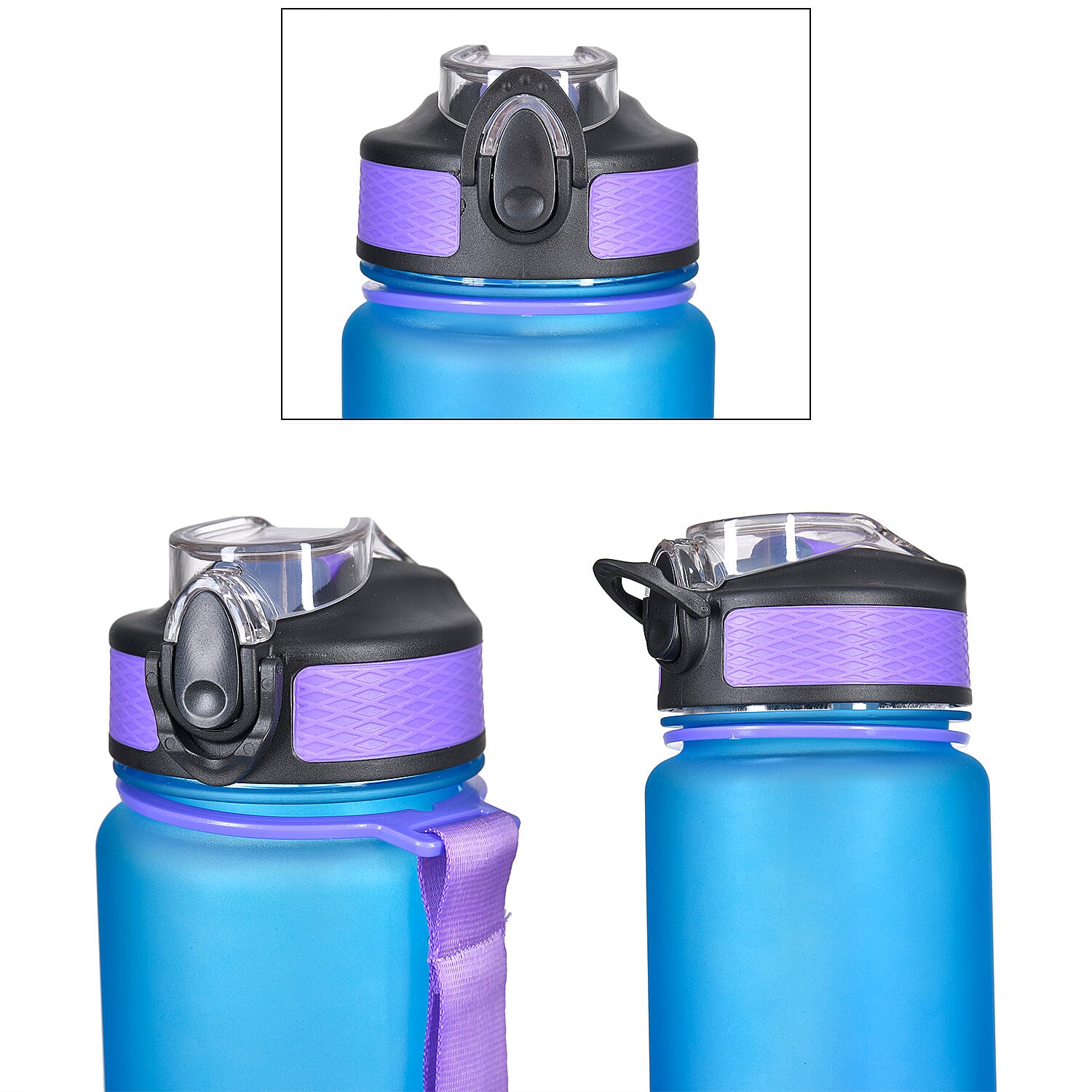 Soul Smart Water Bottle (Size 28x7 Cm) - Purple & Pink