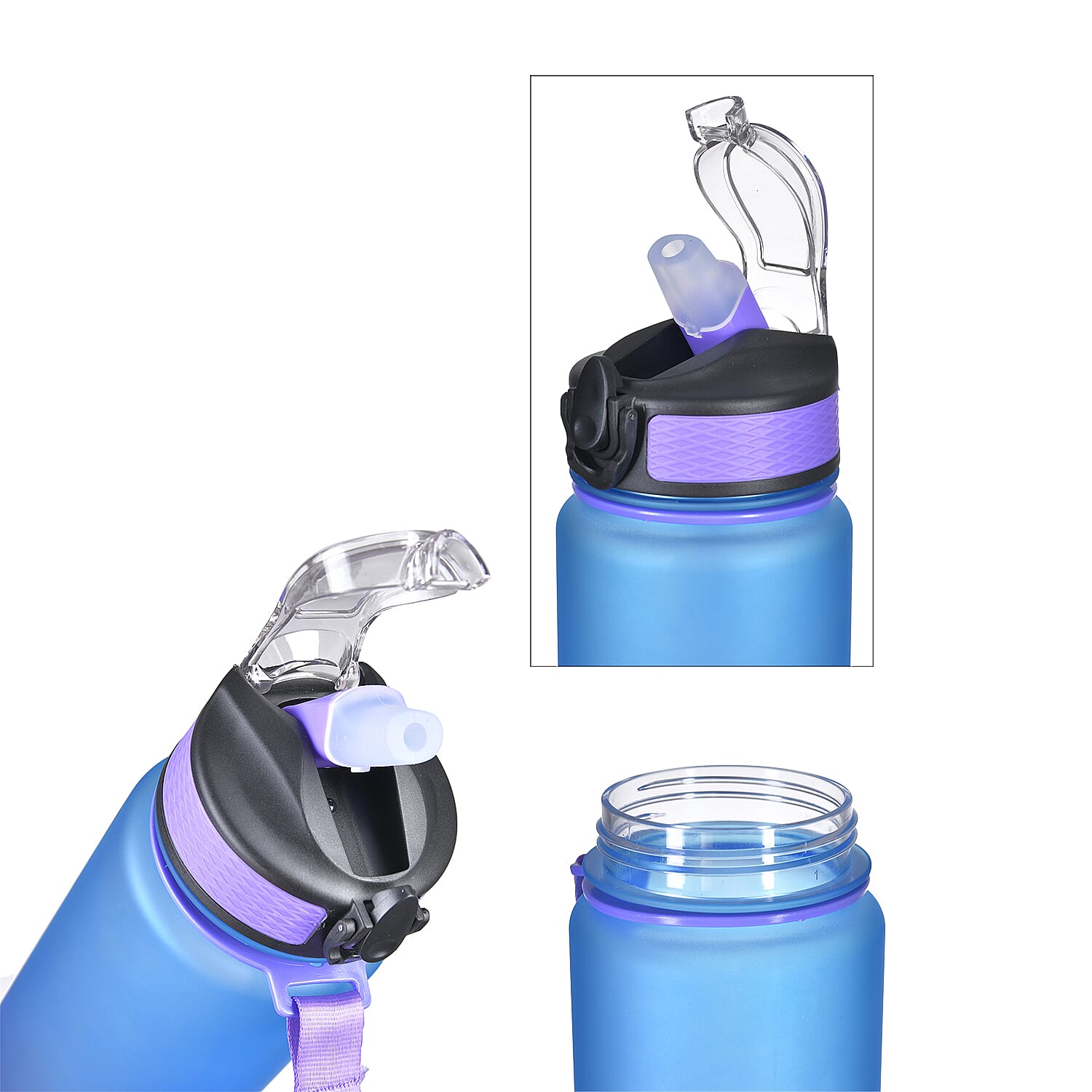 Soul Smart Water Bottle (Size 28x7 Cm) - Purple & Pink