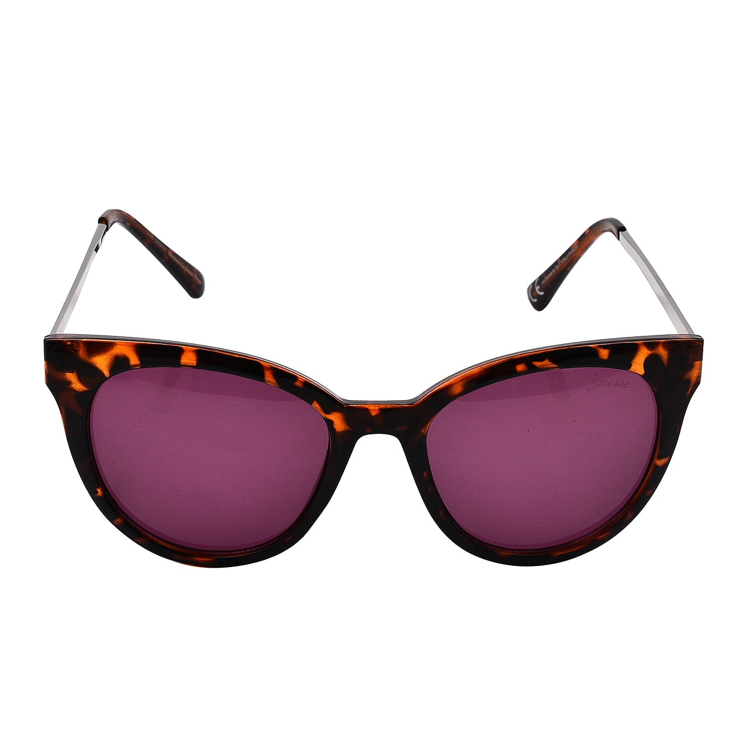 Designer Inspired Leopard Pattern Frame Sunglasses - Brown