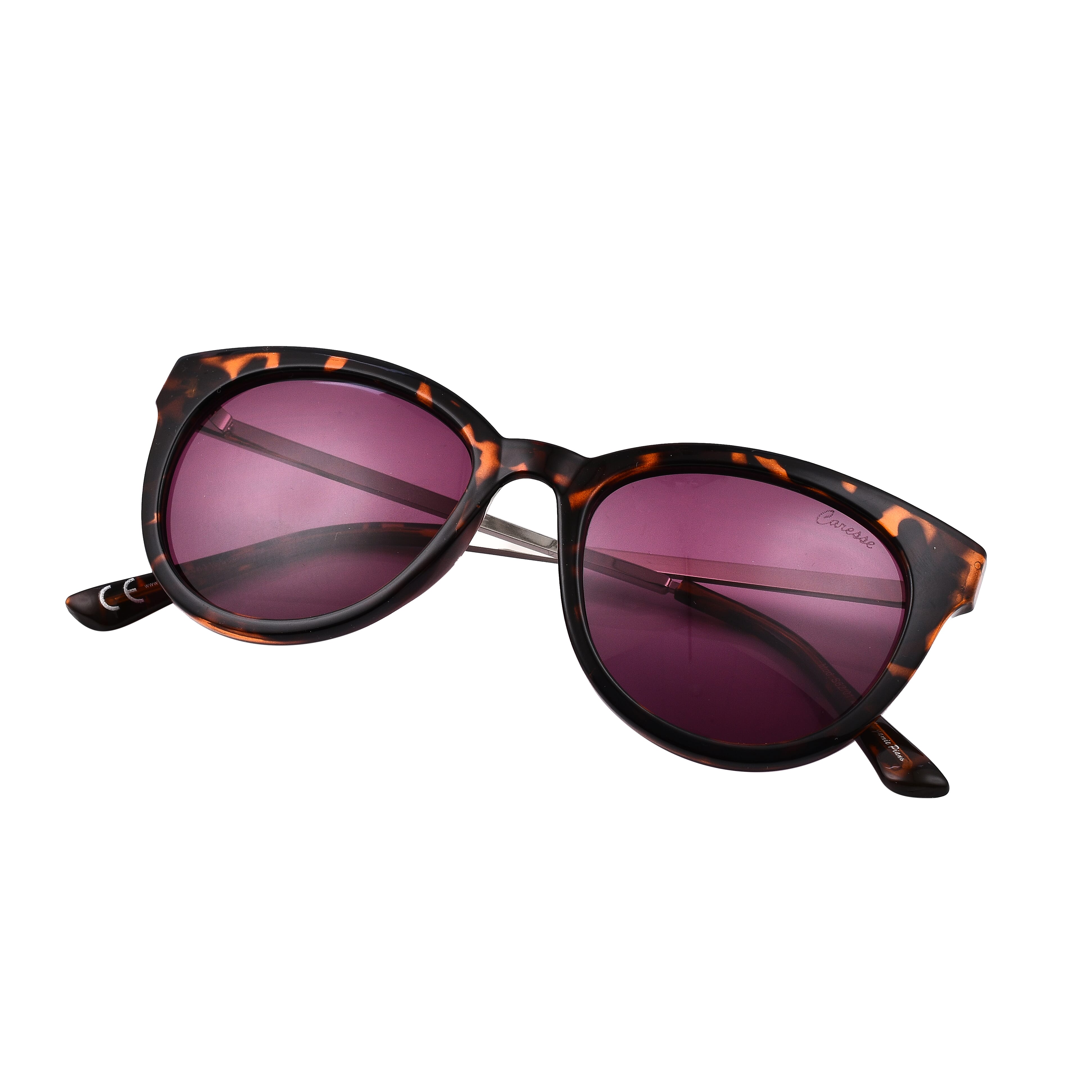 Designer Inspired Leopard Pattern Frame Sunglasses - Brown