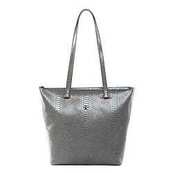 Polyurethane Tote Bag - Black