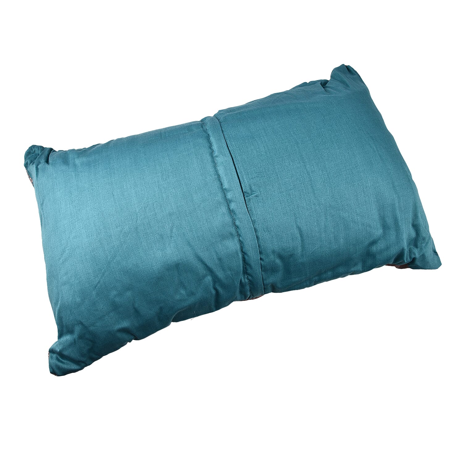 100% Cotton Sateen Manhattan Cushion (Size 50x30 Cm) - Teal