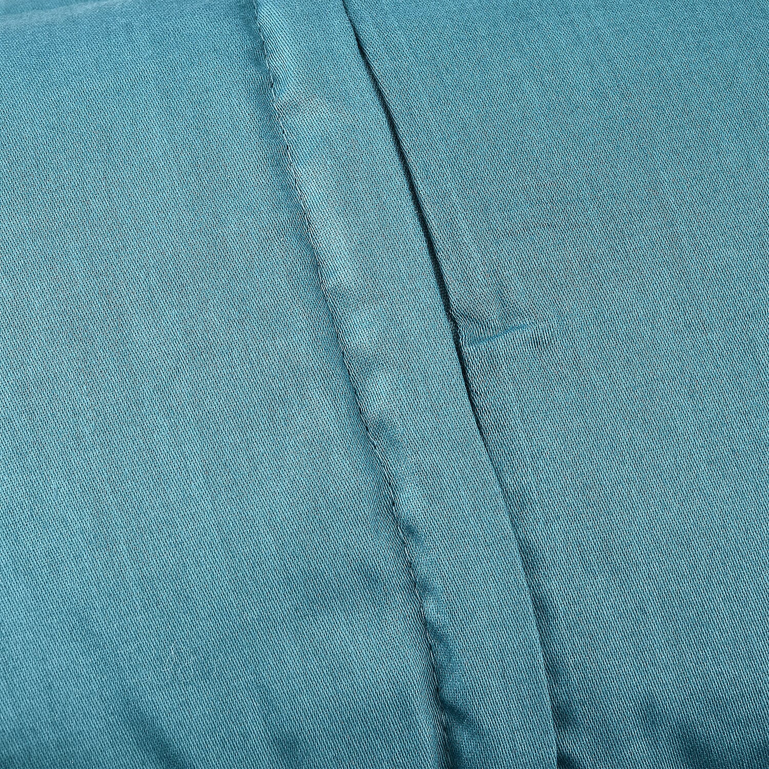 100% Cotton Sateen Manhattan Cushion (Size 50x30 Cm) - Teal